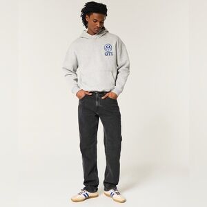 Hollister Washed Black Loose Jeans in Size 29x28